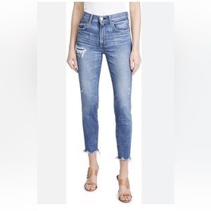 $370 Moussy Vintage Women's Blue Hammond High Rise Skinny Jeans Pants Size 26 E